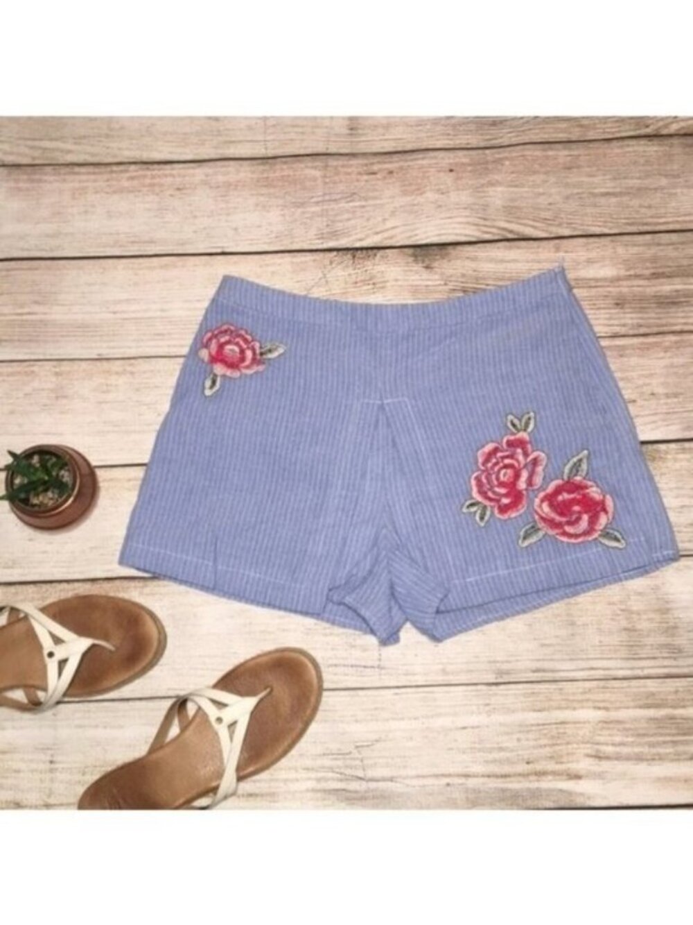 J.O.A Skort Shorts NWT By Los Angeles Size XXL Embroidery
